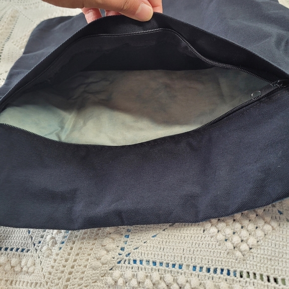 Set of 2 Handwoven black and blue square cushion covers - Picture 9 of 16